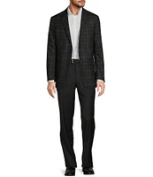 Hickey Freeman Classic Fit Flat Front Solid Dress Pants