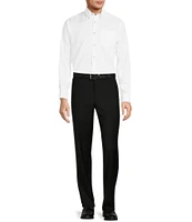 Hickey Freeman Classic Fit Flat Front Solid Dress Pants