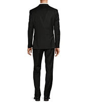 Hickey Freeman Classic Fit Flat Front Stripe Pattern 2-Piece Suit