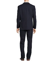 Hickey Freeman Classic Fit Flat Front Window Pattern 2-Piece Suit