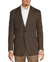 Hickey Freeman Classic Fit Herringbone Pattern Sport Coat