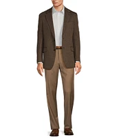 Hickey Freeman Classic Fit Herringbone Pattern Sport Coat