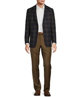 Hickey Freeman Classic Fit Plaid Print Sport Coat