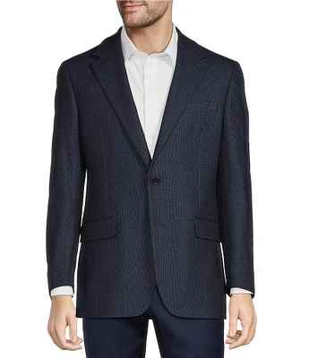 Hickey Freeman Classic Fit Tonal Plaid Pattern Sport Coat