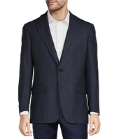 Hickey Freeman Classic Fit Tonal Plaid Pattern Sport Coat