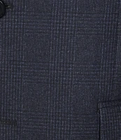 Hickey Freeman Classic Fit Tonal Plaid Pattern Sport Coat