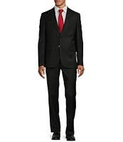 Hickey Freeman Classic Fit Pleated Stripe Pattern 2-Piece Suit