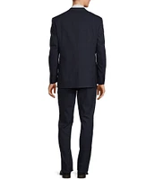 Hickey Freeman Classic Fit Pleated Window Pattern 2-Piece Suit