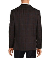 Hickey Freeman Classic Fit Windowpane Pattern Sport Coat