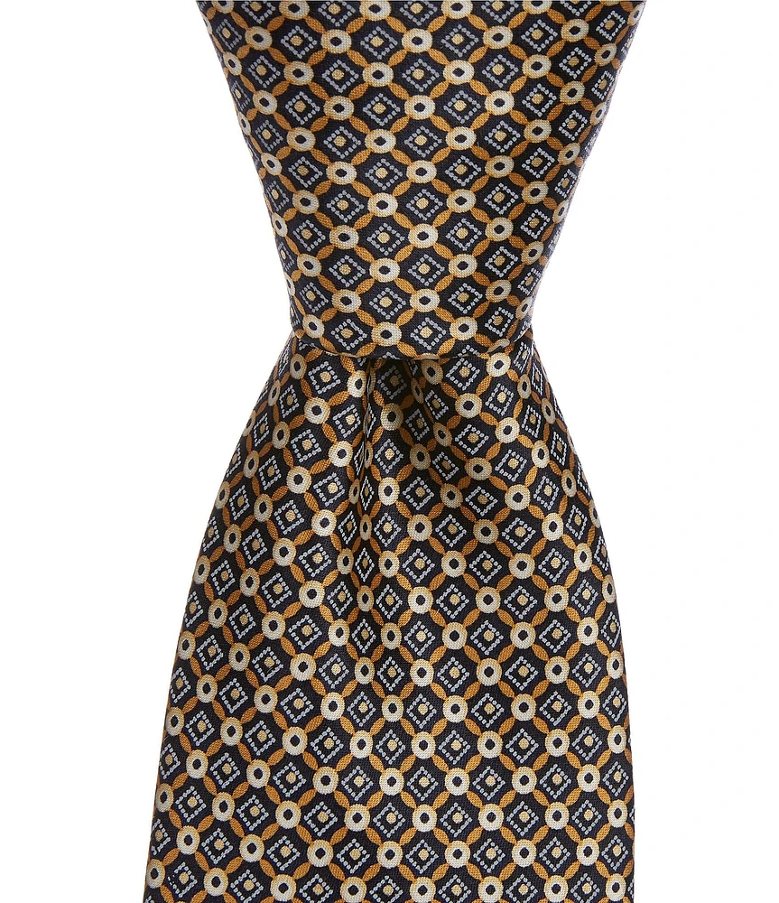 Hickey Freeman Connected Links 3 1/4#double; Woven Silk Tie