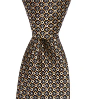 Hickey Freeman Connected Links 3 1/4#double; Woven Silk Tie
