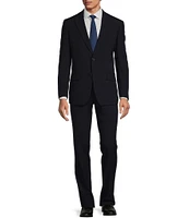 Hickey Freeman Modern Fit Flat Front Seersucker Pattern 2-Piece Suit