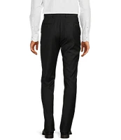 Hickey Freeman Modern Fit Flat-Front Solid Dress Pants