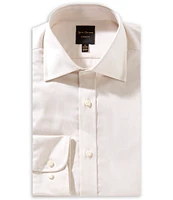 Hickey Freeman Modern Fit Spread Collar Stretch Dress Shirt