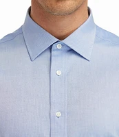 Hickey Freeman Modern Fit Spread Collar Solid Dress Shirt