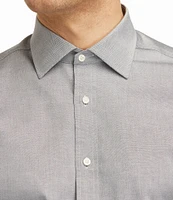 Hickey Freeman Modern Fit Spread Collar Solid Dress Shirt