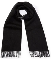 Hickey Freeman Solid Double Face Merino Wool Scarf