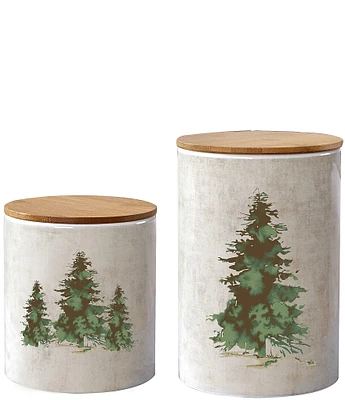 HiEnd Accents 2-Piece Scenery Tree Canister Set