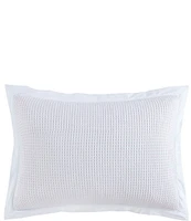 HiEnd Accents Stonewashed Cotton Waffle Weave Pillow Sham Set