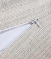 HiEnd Accents 100% French Flax Linen Variegated Striped Duvet Cover Mini Set