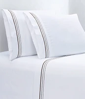 HiEnd Accents 350-Thread Count Embroidered Border Sheet Set