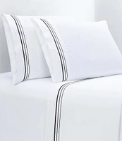 HiEnd Accents 350-Thread Count Embroidered Border Sheet Set