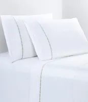 HiEnd Accents 350-Thread Count Laurel Embroidered Border Sheet Set