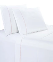 HiEnd Accents 350-Thread Count Laurel Embroidered Border Sheet Set