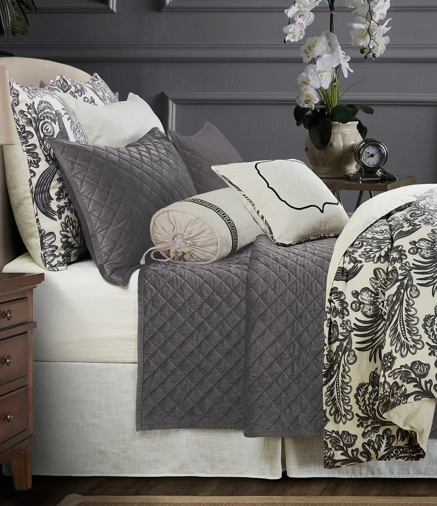 HiEnd Accents Alexandria Gray Duvet Cover Mini Set