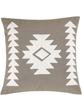 Paseo Road by HiEnd Accents Applique Tribal Square Pillow