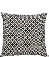 HiEnd Accents Augusta Cut Velvet Geometric Pattern Euro Sham