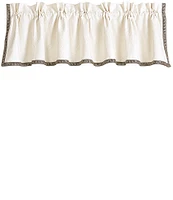 HiEnd Accents Augusta Greek Key-Trimmed Matelasse Valance