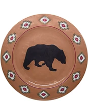 HiEnd Accents Bear Melamine Dinner Plate, Set of 4