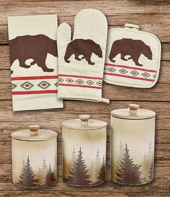 HiEnd Accents Bear Print and Clearwater Pines 13-Piece Set