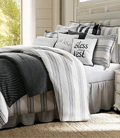 HiEnd Accents Blackberry Collection Striped Comforter Mini Set