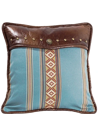 Paseo Road by HiEnd Accents Blue Striped Pillow