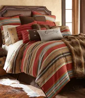 Paseo Road by HiEnd Accents Calhoun Serape-Striped Faux-Suede Comforter Set