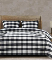 HiEnd Accents Camille Black Buffalo Check Duvet Cover Mini Set