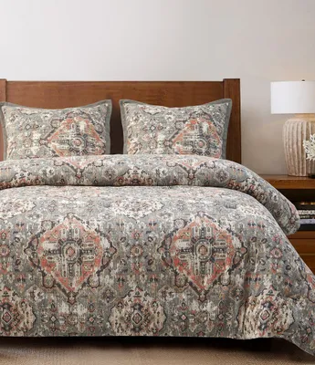 HiEnd Accents Carmen Medallion Print Duvet Cover Mini Set