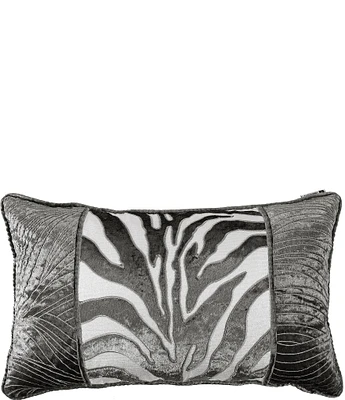 HiEnd Accents Celeste Zebra Applique Breakfast Pillow