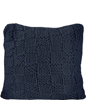HiEnd Accents Cozy Check Pattern Knit Euro Sham