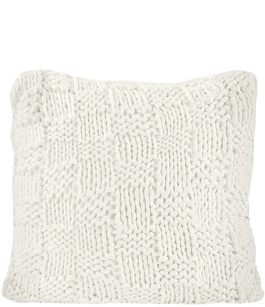 HiEnd Accents Chess Knit Filled Euro Pillow