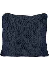 HiEnd Accents Chess Knit Filled Euro Pillow