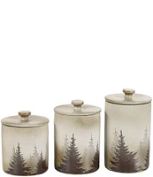 HiEnd Accents Clearwater Pines 19-Piece Dinnerware and Canister Set