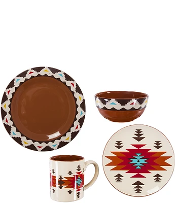 Paseo Road by HiEnd Accents Del Sol Tribal 16-Piece Dinnerware Set