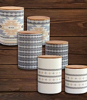 HiEnd Accents Desert Sage, Large, and Small Canister 6-Piece Set