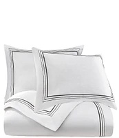 HiEnd Accents Embroidered Border Collection Duvet Cover Mini Set