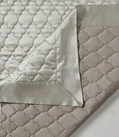 HiEnd Accents High Shine Satin Quatrefoil Embroidered Quilt Mini Set