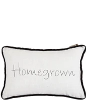 HiEnd Accents Homegrown Embroidered Breakfast Pillow