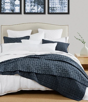 HiEnd Accents Indigo Collection Reversible Quilt Mini Set